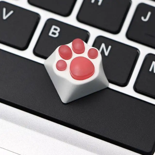 Alt view image 3 of 6 - for CAT Paws Keycaps For Gaming Mechanical Keyboard Keycap Silicone for KEY  For Cherry MX Switch Gk61 SK64 RK87(for hp)