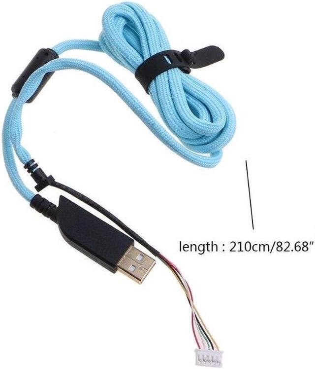 Alt view image 6 of 6 - 2 Meters USB Mouse Cable Mouse Line Mice Wire for ZOWIE EC1-A EC1-B FK1 Gaming Mouse Replacement Part Repair Accessory(BK)