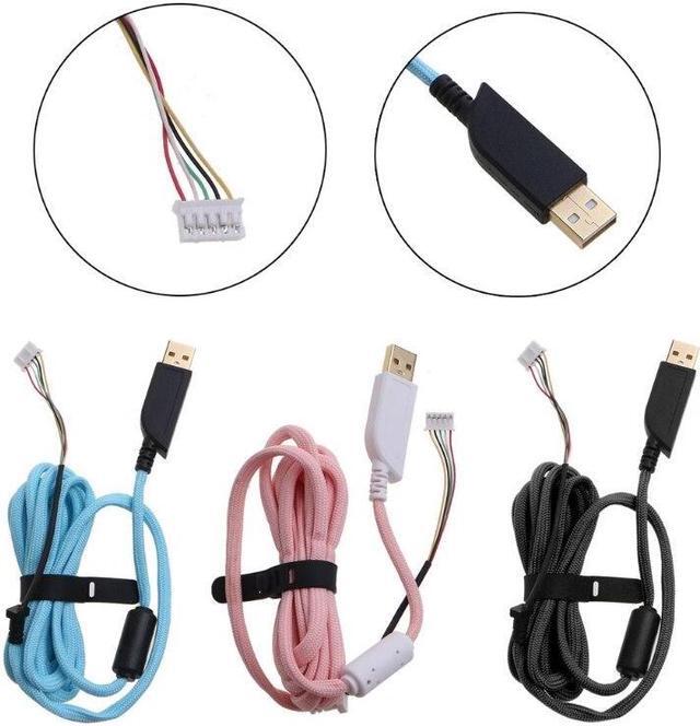 Alt view image 5 of 6 - 2 Meters USB Mouse Cable Mouse Line Mice Wire for ZOWIE EC1-A EC1-B FK1 Gaming Mouse Replacement Part Repair Accessory(BK)