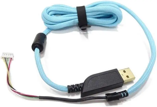 Alt view image 3 of 6 - Replacement Mice Wire Soft USB Mouse Cable Line for ZOWIE S1,S2,FK-B Mouse 210cm(Black)