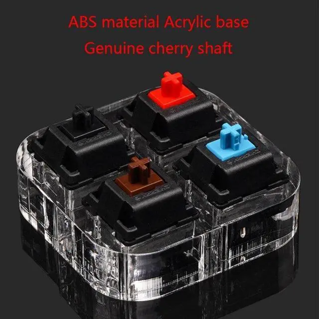 Alt view image 2 of 6 - 4 Key Caps Testing Tool Cherry MX Switches Keyboard Tester Kit Clear Keycaps Sampler PCB Mechanical Keyboard(four axis)