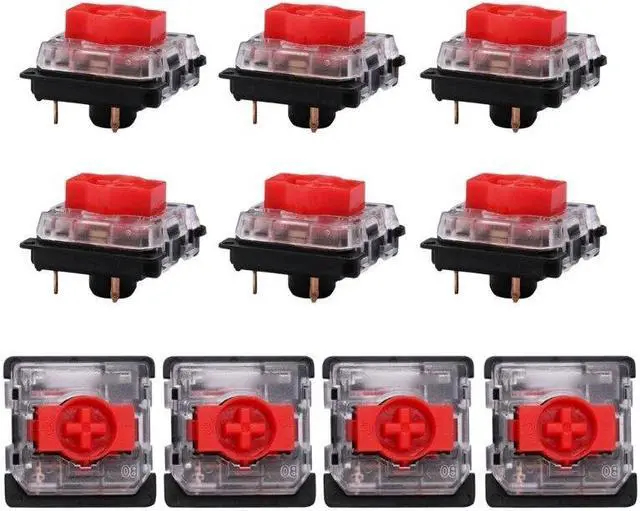 Alt view image 4 of 6 - 10PCS KS-27 Low Profile Switch Red Blue Brown 3pins Ultra-Slim for ULTIMATE Mechanical Keyboard for Air75 air60(R)