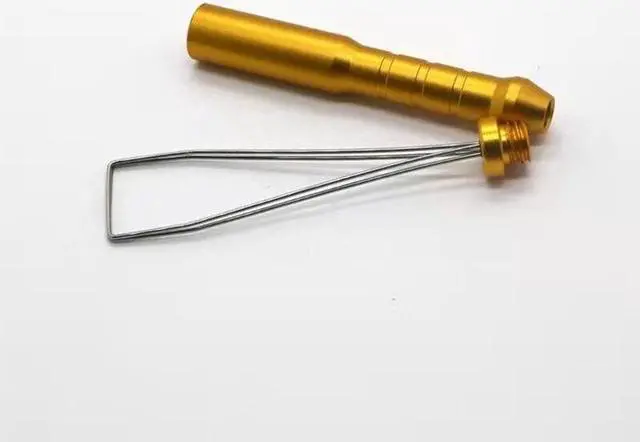 Alt view image 2 of 6 - Two-stage Keycap Puller for Mechanical Keyboard Aluminum Alloy Clip Pliers(Purple)