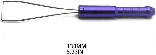Alt view image 6 of 6 - Two-stage Keycap Puller for Mechanical Keyboard Aluminum Alloy Clip Pliers(Purple)