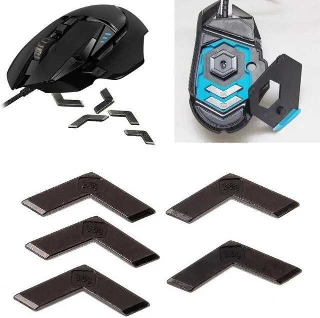 Alt view image 5 of 6 - for G502 Hero RGB Wireless Gaming Mouse Counter Weight Weighting Block 5Pcs