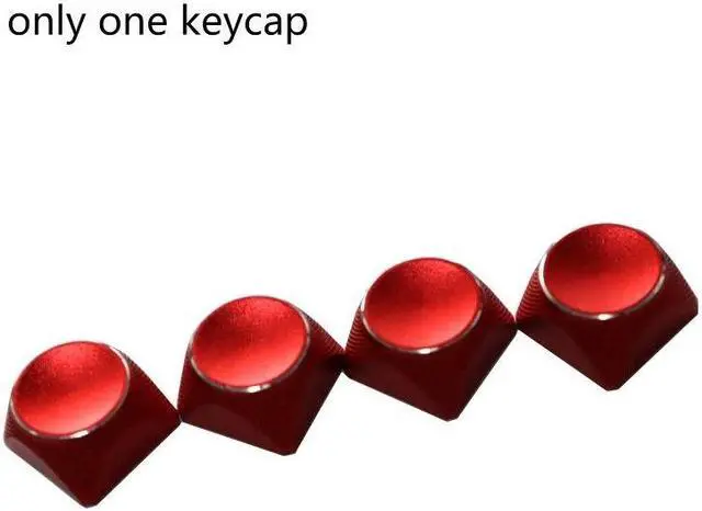 Main image of 1PC Multicolor Metal  Keycaps Mechanical Keyboard XDA Profile Backlit for KEY(Red)