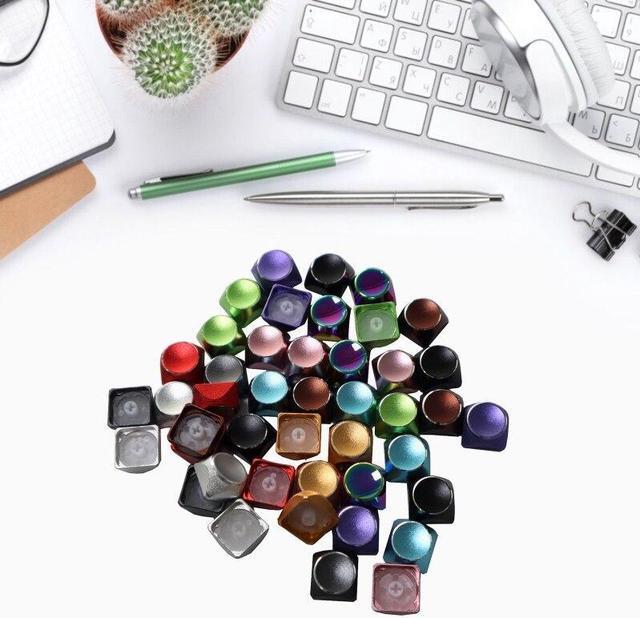 Alt view image 2 of 6 - 1PC Multicolor Metal  Keycaps Mechanical Keyboard XDA Profile Backlit for KEY(Purple)