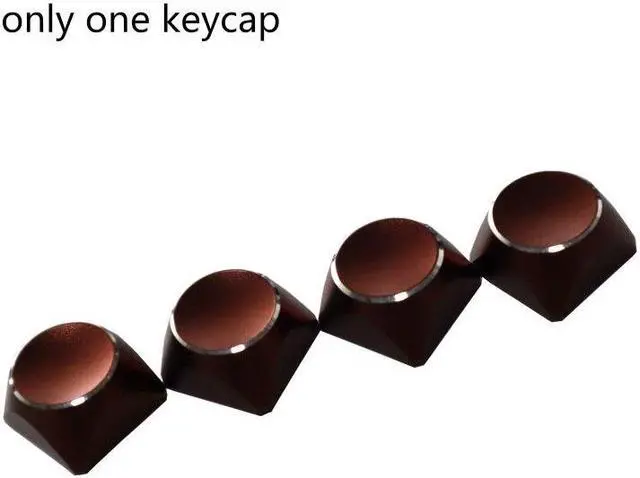 Main image of 1PC Multicolor Metal  Keycaps Mechanical Keyboard XDA Profile Backlit for KEY(Coffee)