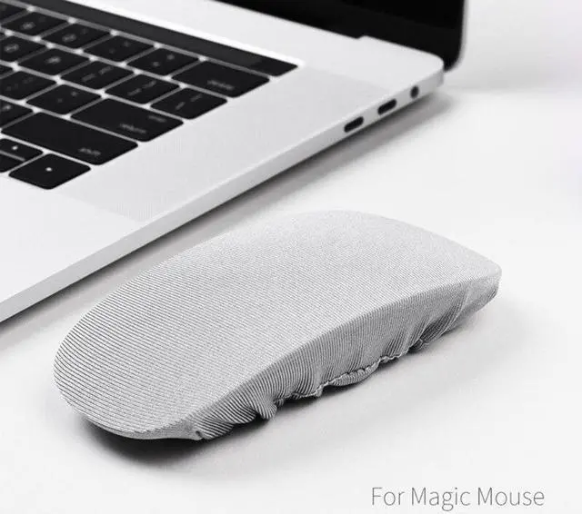 Alt view image 4 of 6 - for Magic Mouse Storage Bag Elastic Fabric Mouse Protective  Cover Scratch(dark gray)