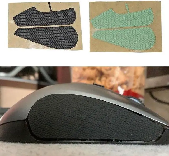 Alt view image 2 of 6 - Mouse Skates Side Stickers Anti-slip Pad Grip Tape forlogitech-RIVAL 300 Mouse(Black)