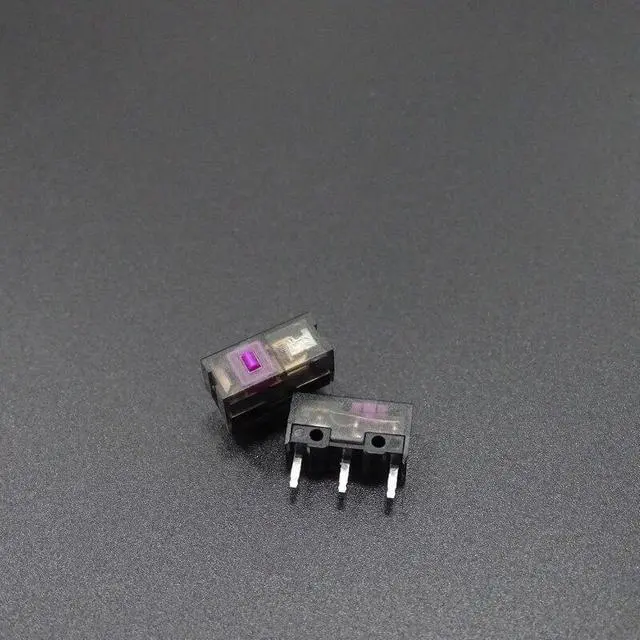Alt view image 5 of 6 - Black Mouse Micro Switch Microswitch Dustproof Micro Button 3 Pin 0.74N 100 Millions for Gaming Mouse (2 Pieces)