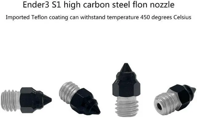 Alt view image 3 of 6 - 3D Printer Hotend Extruder Nozzle 450 High-Temperature Resistant Carbon Steel