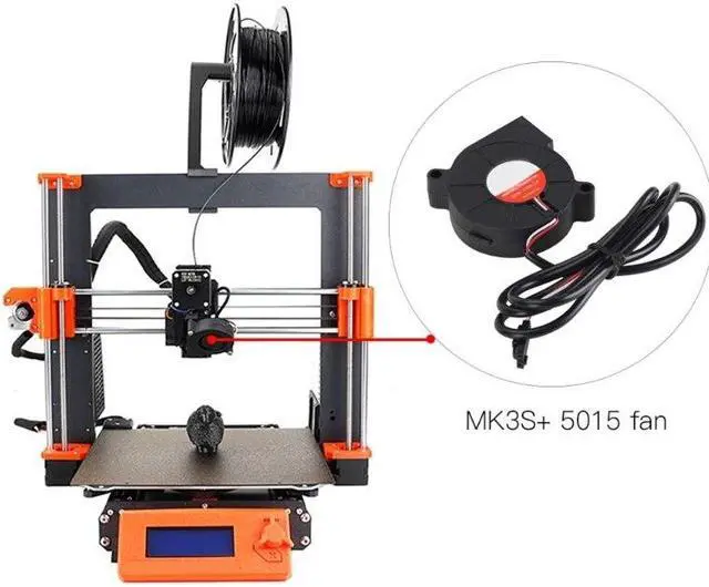 Alt view image 2 of 6 - 5015 DC5V MK3S+ Cool Blower Fan Extruder Hotend Cooler Sleeve Bearing Radiator
