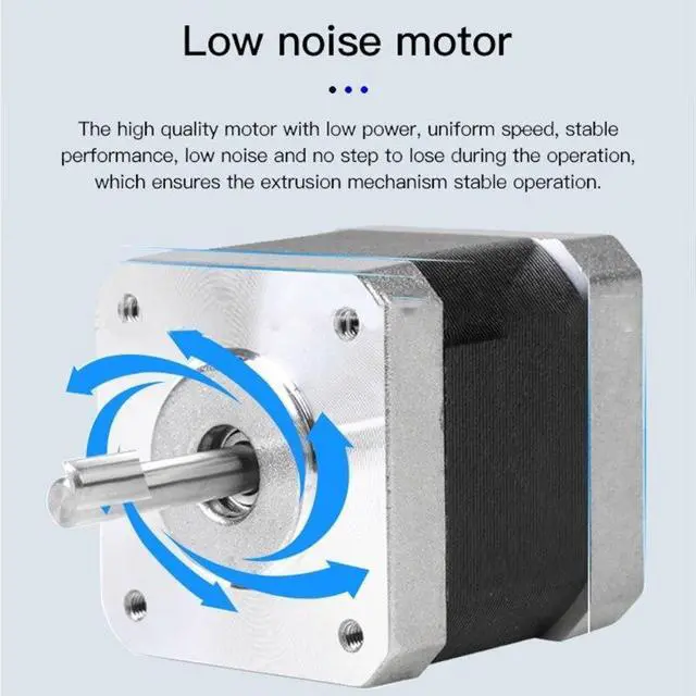 Alt view image 3 of 6 - For Ender-3 V2 Stepper Motor 42-34 X Y Z-Axis Extruder with Synchronous Wheel For Ender-3 CR10 Ender-3 V2 3D Printer