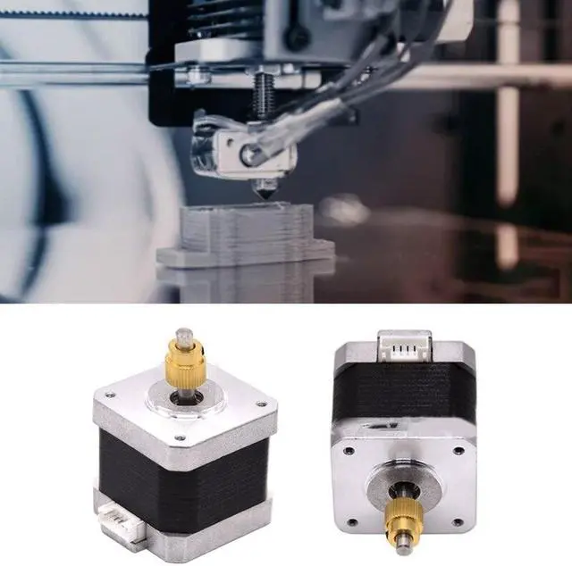 Alt view image 2 of 6 - 3D Printer Stepper Motor 42-40 with 40 Teeth Brass Extrusion Gear For Ender-3/Ender-3 Pro/Ender-5/CR10 3D Printer Part