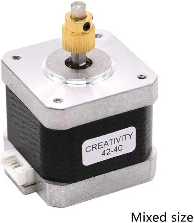Alt view image 6 of 6 - 3D Printer Stepper Motor 42-40 with 40 Teeth Brass Extrusion Gear For Ender-3/Ender-3 Pro/Ender-5/CR10 3D Printer Part