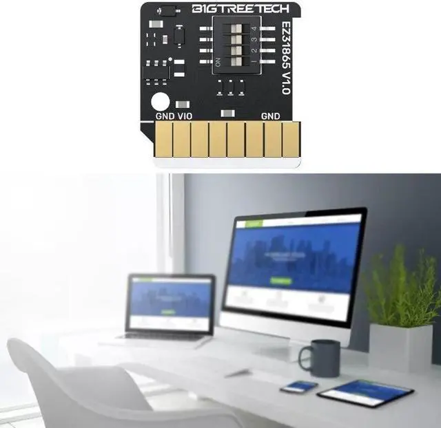 Alt view image 5 of 6 - 3D Printer EZ31865 V1.0 Module Support PT1000 & PT100 Temperature Sensors with 2/3/4 Wires Max31865 Chip