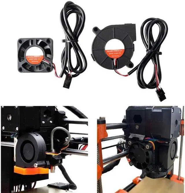 Main image of MK3S+ 3D Printer Cooling Fan 5015 4010 DC5V Blower Air Fan Bearing Cooling