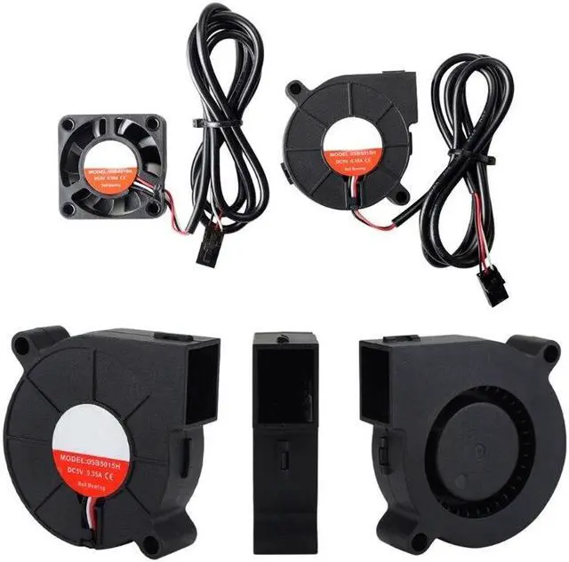 Alt view image 3 of 6 - MK3S+ 3D Printer Cooling Fan 5015 4010 DC5V Blower Air Fan Bearing Cooling