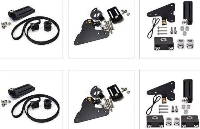 Alt view image 2 of 6 - Upgrade Dual Z-Axis Tension Lead Screw Set 3D Printer Dual Z-Tension Timing Belt(Double Z without scr)
(Ender3)