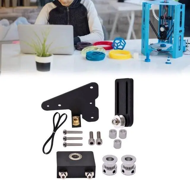 Alt view image 3 of 6 - Upgrade Dual Z-Axis Tension Lead Screw Set 3D Printer Dual Z-Tension Timing Belt(Double Z without scr)
(Ender3)