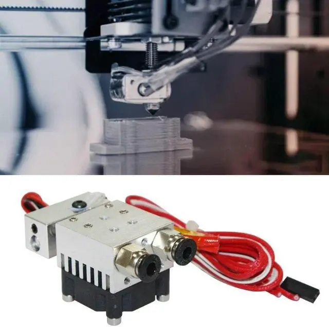Alt view image 2 of 6 - 2 in 1 Out Extruder 12V/24V 40W for 3D Printer 1.75mm Filament Multi-Extrusion Hotend  for MK8 Extruder Accessory(24V)