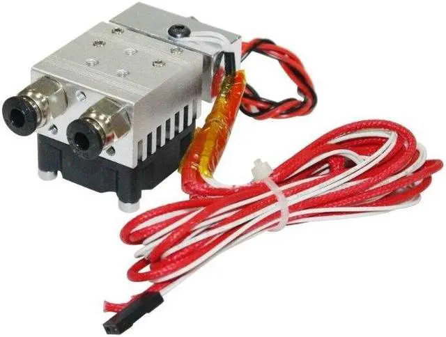 Main image of 2 in 1 Out Extruder 12V/24V 40W for 3D Printer 1.75mm Filament Multi-Extrusion Hotend  for MK8 Extruder Accessory(24V)