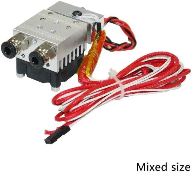 Alt view image 6 of 6 - 2 in 1 Out Extruder 12V/24V 40W for 3D Printer 1.75mm Filament Multi-Extrusion Hotend  for MK8 Extruder Accessory(24V)