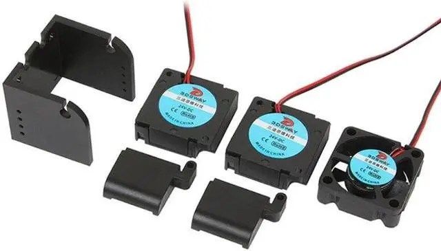Alt view image 4 of 6 - 3D Printer Hotend Extruder Fan Bracket Air Duct TurboFan Blower Brackets (12V fan bracket)