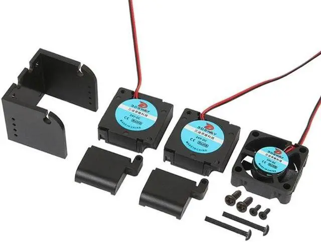 Main image of 3D Printer Hotend Extruder Fan Bracket Air Duct TurboFan Blower Brackets (12V fan bracket)