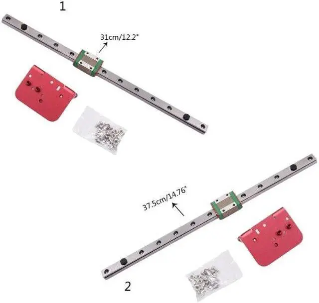 Alt view image 6 of 6 - 3D Printer Part X-Axis Linear Rails Backplane Kit 310mm/375mm for Ender3/CR10(Ender3)