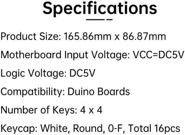 Alt view image 3 of 6 - RGBDuino RGB Keypad V1.0 Expansion Board Accessory - Brighten Up Your