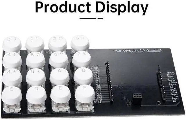 Alt view image 4 of 6 - RGBDuino RGB Keypad V1.0 Expansion Board Accessory - Brighten Up Your