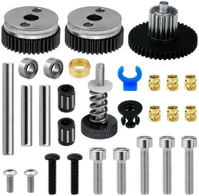 Alt view image 2 of 6 - HGX-extruder Extruder Gear Kit Hardened Steel Upgrade Feed Gear Extruder Kit