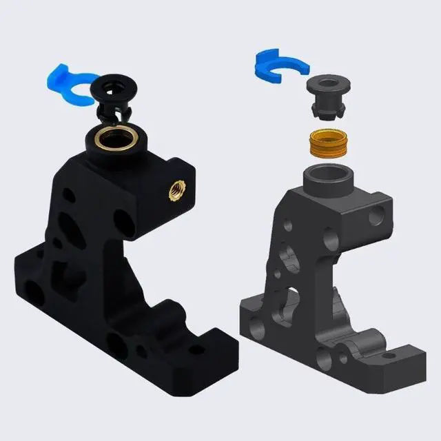 Alt view image 4 of 6 - HGX-extruder Extruder Gear Kit Hardened Steel Upgrade Feed Gear Extruder Kit