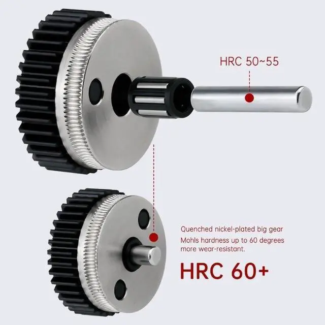 Alt view image 5 of 6 - HGX-extruder Extruder Gear Kit Hardened Steel Upgrade Feed Gear Extruder Kit
