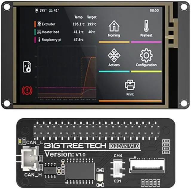 Alt view image 4 of 6 - TFT35 V2.1 LCD Screen Display Controller For M4P+CB1/M8P Klipper Board(SPI)