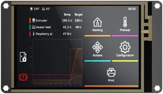 Alt view image 3 of 6 - TFT35 V2.1 LCD Screen Display Controller For M4P+CB1/M8P Klipper Board(SPI)