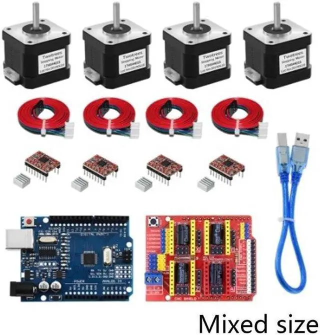 Alt view image 6 of 6 - Professional 3D Printer CNC-V3.0 -Shield Expansion Board A4988 Driver Step Motor