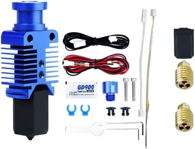 Alt view image 3 of 6 - 3D Printing Hotend  300°C Hardened Steel Nozzle End3 For Ender3/V-2/CR10(for KIT 1)