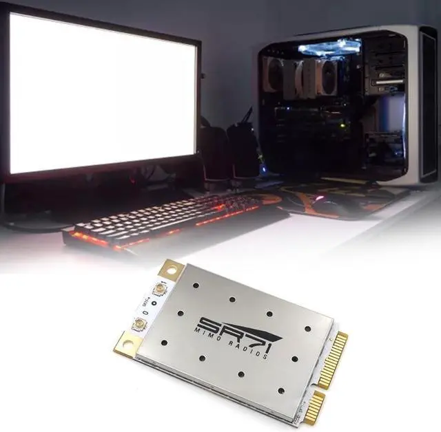 Alt view image 2 of 6 - WiFi Card SR71-E AR9280 Wireless  Card MINI PCIE Interface Dualband 300M Dropship