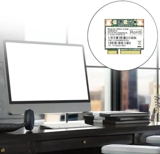 Alt view image 3 of 6 - AR9382 AR5BHB116 802.11 300Mbps Mini PCI-E WiFi Wireless Card 2.4/5G-Band Dropship