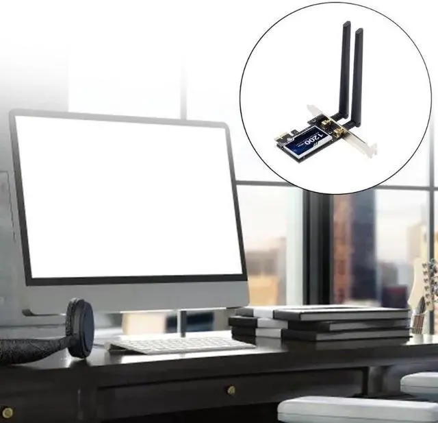 Alt view image 4 of 6 - PCI-E WiFi Card BT4.0 Wireless  Card PCE-AC1200 802.11ac Dual-Band 1200M Dropship