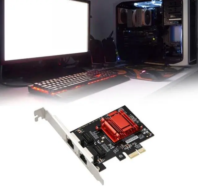 Alt view image 2 of 6 - for Intel 82575&6 PCI-E X1 Gigabit  Card PCI  Ethernet Adapter 1000Mbps Support for Windows Server/Linux Dropship