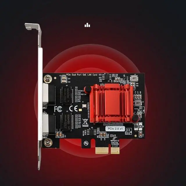 Alt view image 5 of 6 - for Intel 82575&6 PCI-E X1 Gigabit  Card PCI  Ethernet Adapter 1000Mbps Support for Windows Server/Linux Dropship