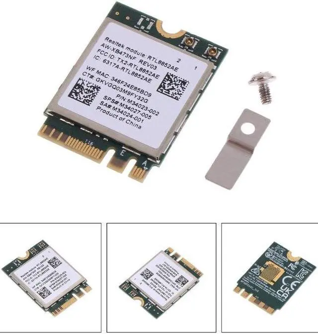 Alt view image 2 of 6 - RTL8852AE Wi-Fi 6 Combo Card 802.11ax .2 5G Wifi Wireless Wlan Card BT 5.2 Dropship