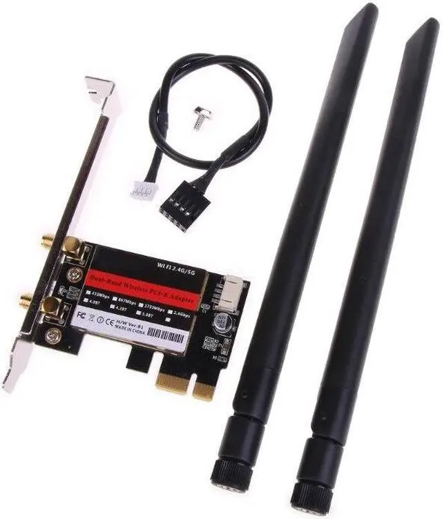 Main image of 7260AC 2.4Ghz/5Ghz Dual-Band 1200Mbps Wireless PCI-E Wi-Fi Bluetooth-compatible4.0 7260 WIFI Card Desktop pcie Adapter Dropship