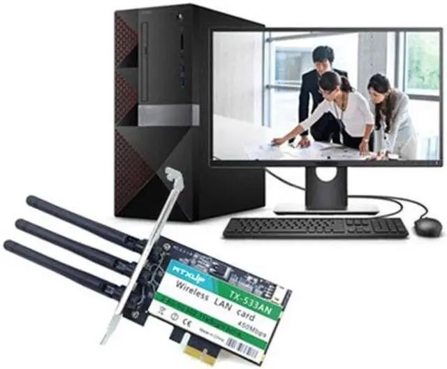 Alt view image 2 of 6 - TX-533AN 633ANHMW Dual Band 450Mbps Wireless  Card PCI-E Card 802.11N Dropship(N900)