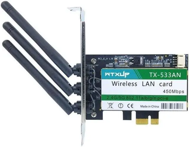 Main image of TX-533AN 633ANHMW Dual Band 450Mbps Wireless  Card PCI-E Card 802.11N Dropship(N900)