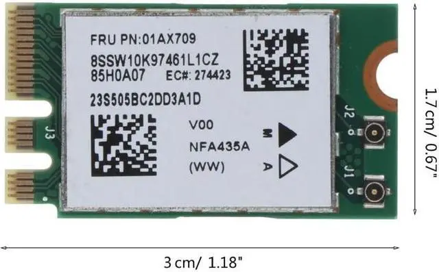 Alt view image 6 of 6 - Wireless Adapter Card for 310 510-15IKB E31 E470 E570 01AX709 00JT477 802.11AC Dropship